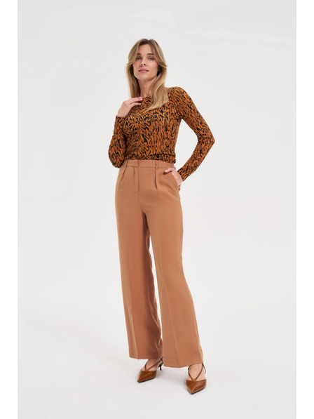 Moodo Dámské kalhoty Moodo – camel