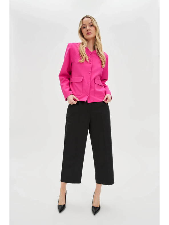 Moodo Černé zkrácené kalhoty Moodo