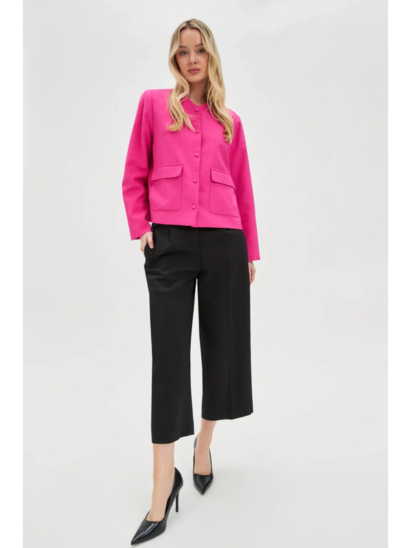 Moodo Černé zkrácené kalhoty Moodo