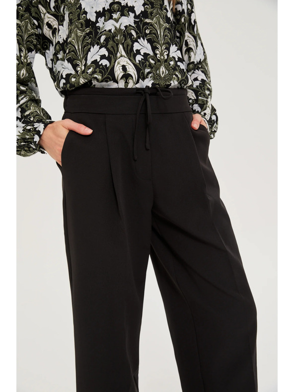 Moodo Černé volné kalhoty Moodo