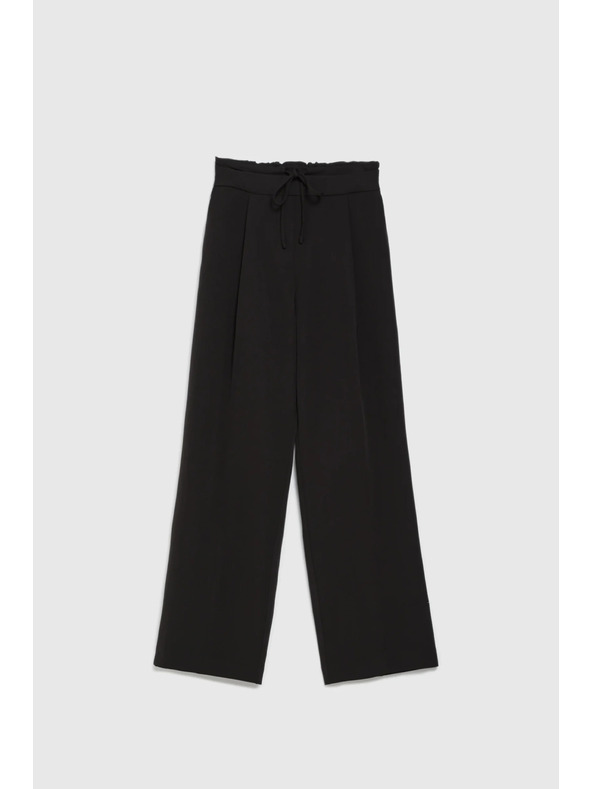 Moodo Černé volné kalhoty Moodo