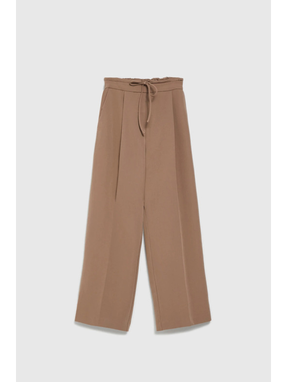 Moodo Světle hnědé volné kalhoty Moodo
