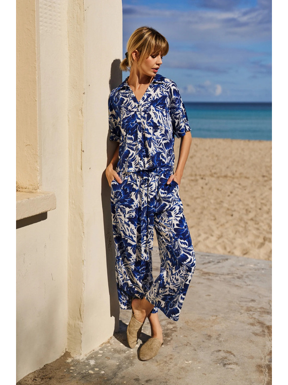 Moodo Dámské kalhoty Moodo - modré