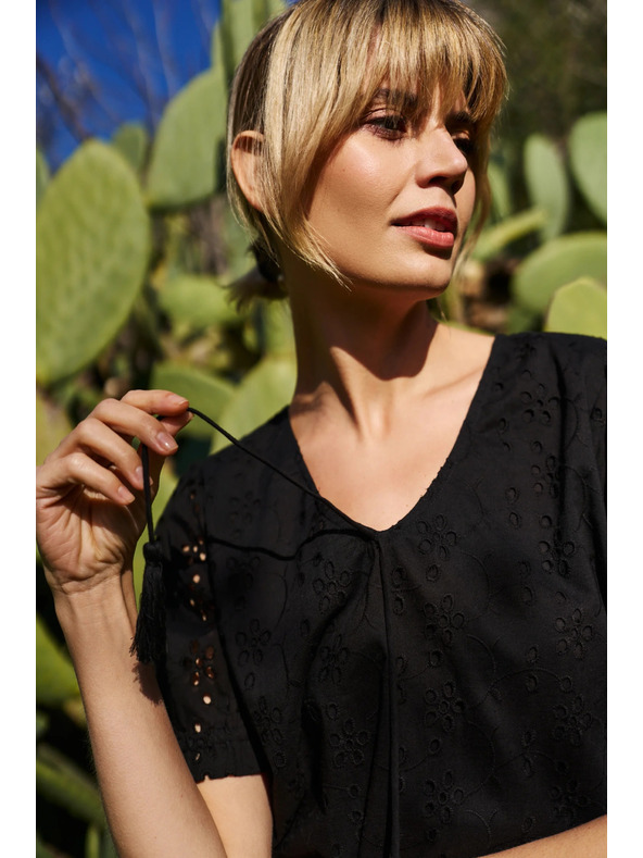 Moodo Černá dámská košile madeira