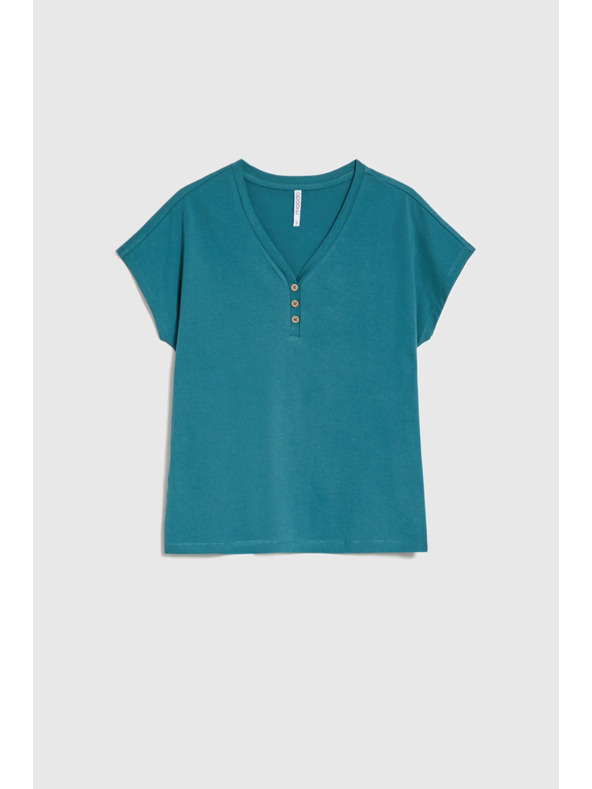 Moodo Dámská halenka s ozdobnými knoflíky