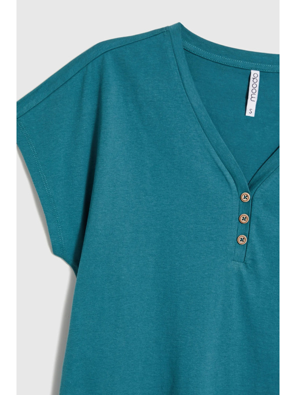 Moodo Dámská halenka s ozdobnými knoflíky