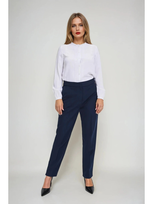 Moodo Dámská bílá halenka se stojáčkem Moodo