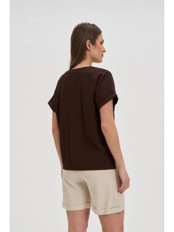 Moodo Hnědý volný top