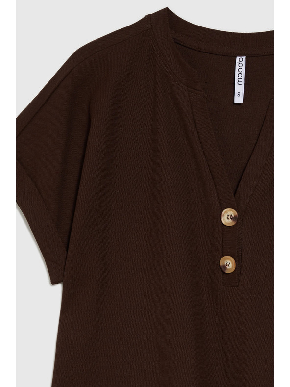 Moodo Hnědý volný top
