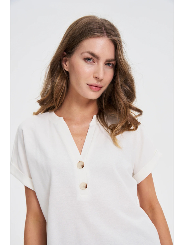 Moodo Bílý volný top