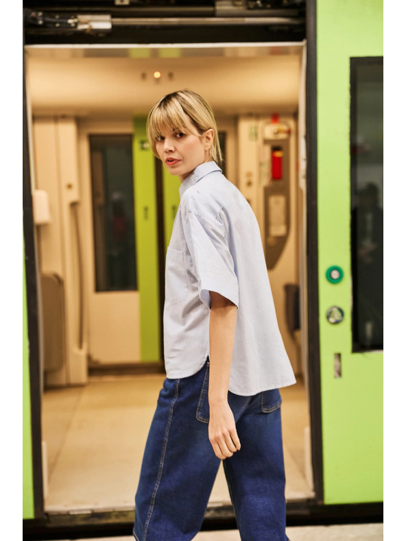 Moodo Dámská světle modrá košile