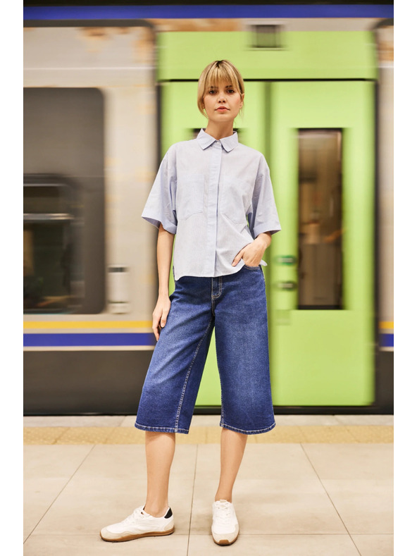 Moodo Dámská světle modrá košile