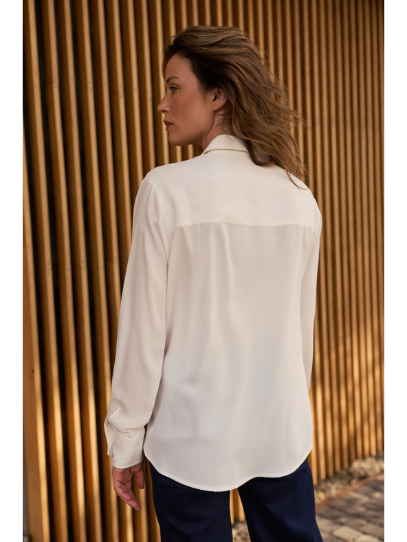 Moodo Bílá dámská košile Moodo