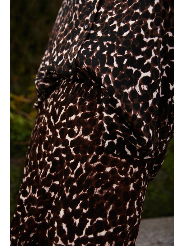 Moodo Dámská sukně Moodo – hnědá