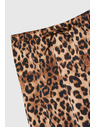 Moodo Dámská leopardí sukně Moodo – hnědá