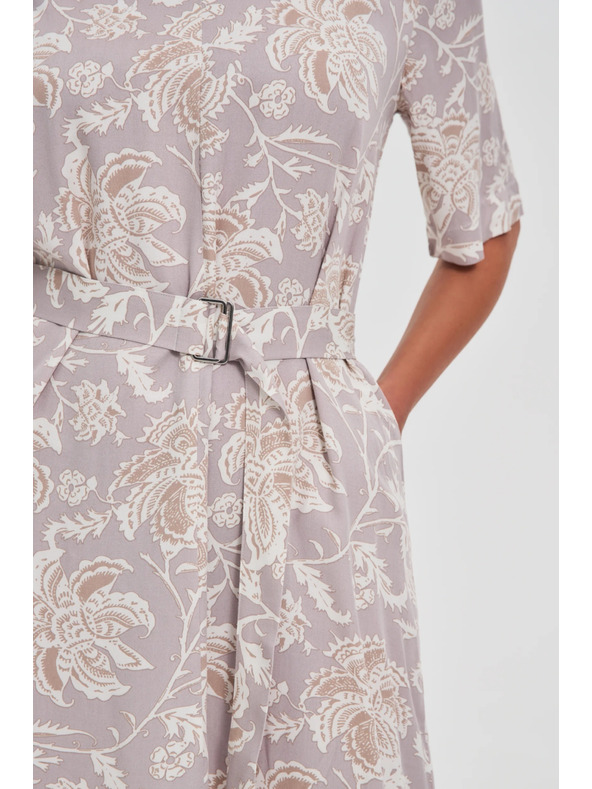 Moodo Dámské vzorované šaty Moodo s páskem