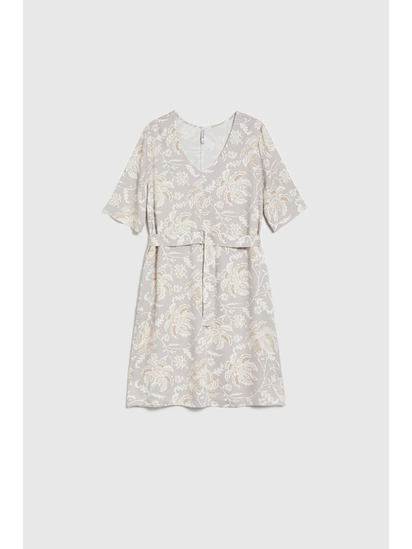 Moodo Dámské vzorované šaty Moodo s páskem