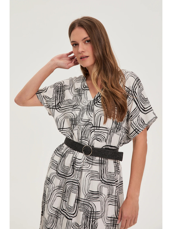 Moodo Dámské šaty Moodo s páskem