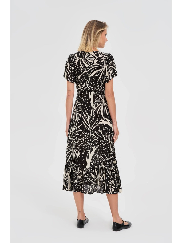 Moodo Dámské šaty s rozparkem