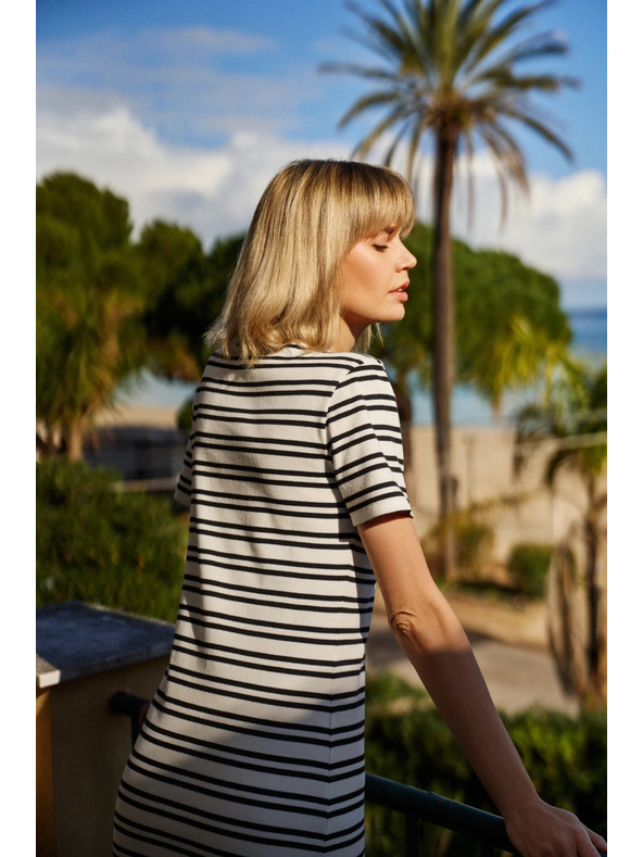 Moodo Dámské pruhované šaty Moodo