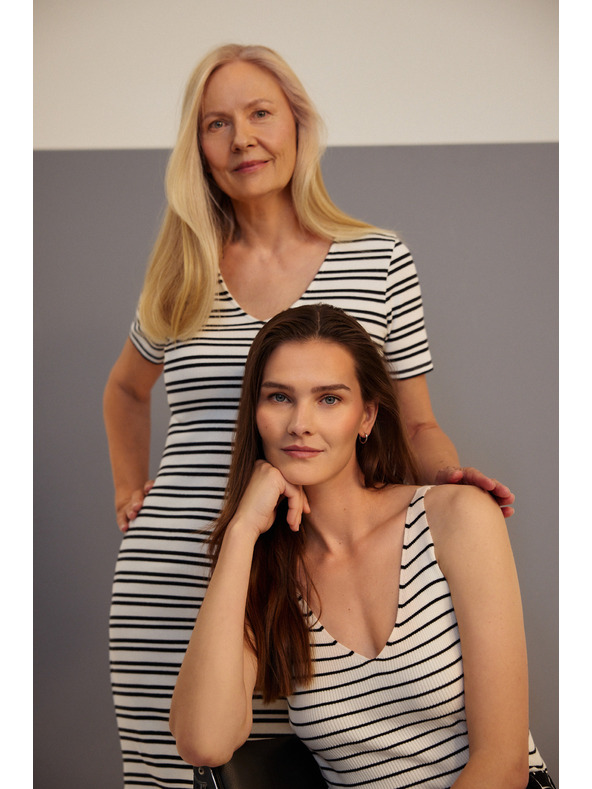 Moodo Dámské pruhované šaty Moodo