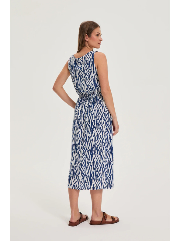 Moodo Dámské šaty Moodo modro-bílé