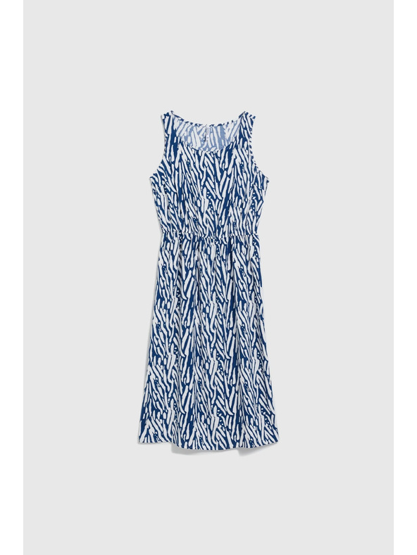 Moodo Dámské šaty Moodo modro-bílé