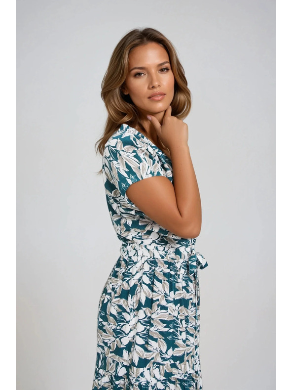 Moodo Dámské šaty na zavazování