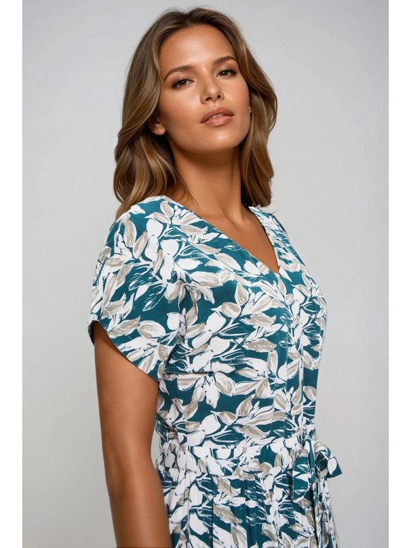 Moodo Dámské šaty na zavazování