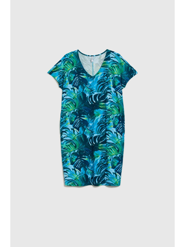 Moodo Dámské šaty Moodo - tyrkysové