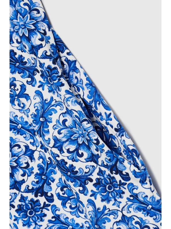 Moodo Dámské šaty Moodo modro-bílé