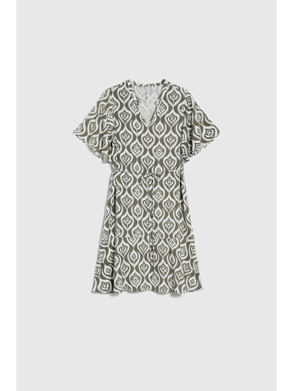 Moodo Dámské volné vzorované šaty Moodo