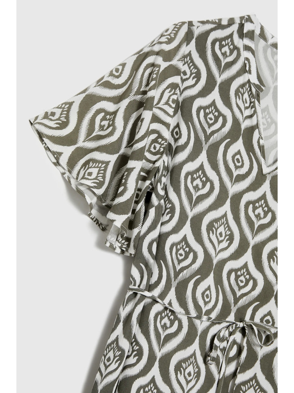 Moodo Dámské volné vzorované šaty Moodo