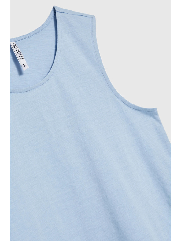 Moodo Dámské modré dlouhé tílko