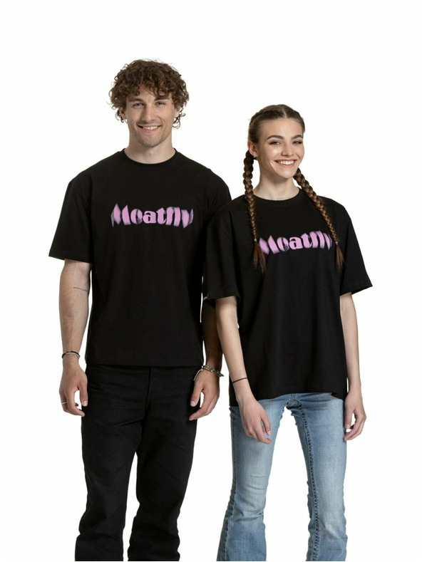 Meatfly Meatfly unisex tričko Domes Black Blured