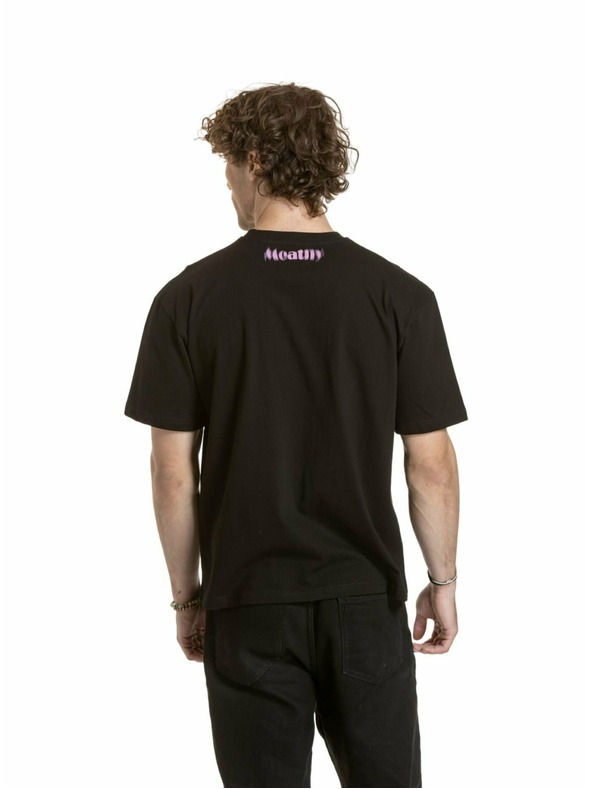 Meatfly Meatfly unisex tričko Domes Black Blured