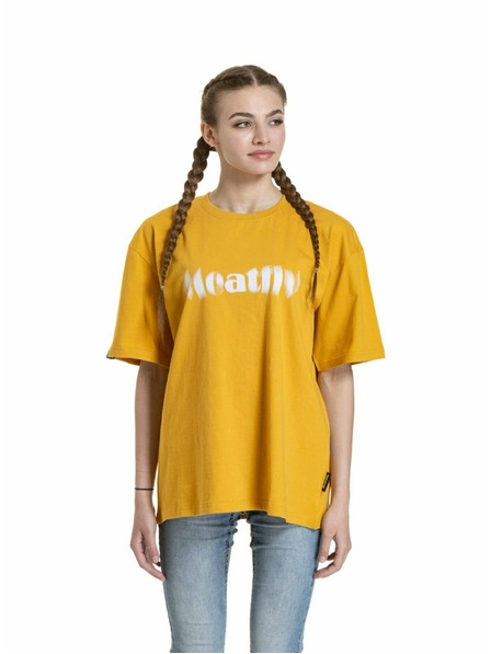 Meatfly Meatfly unisex tričko Domes Gold Bronze Blured | Hnědá