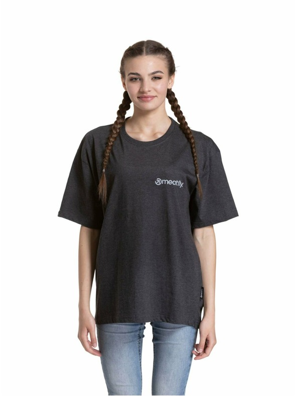 Meatfly Meatfly unisex tričko Minimal Charcoal Heather | Šedá