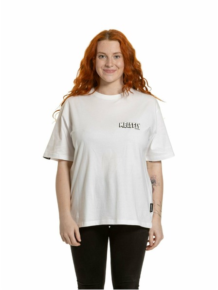 Meatfly Meatfly unisex tričko Carter 30 Fly White