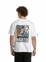 Meatfly Meatfly unisex tričko Carter 30 Fly White