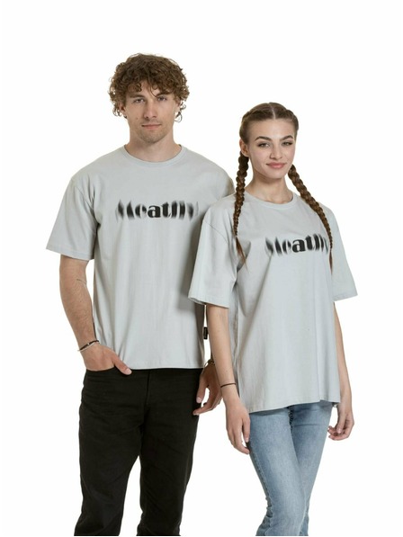 Meatfly Meatfly unisex tričko Domes Stone Blured | Šedá