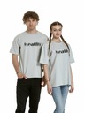 Meatfly Meatfly unisex tričko Domes Stone Blured | Šedá