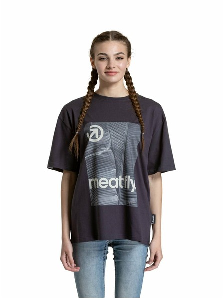 Meatfly Meatfly unisex tričko Junglist Green Yellow Leaf | Šedá