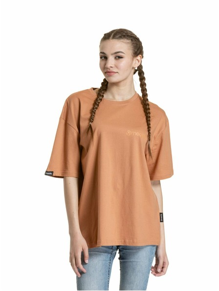 Meatfly Meatfly unisex tričko Minimal Cork | Hnědá