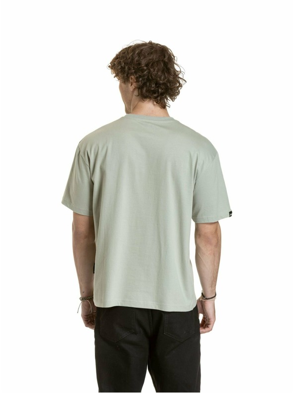 Meatfly Meatfly unisex tričko Minimal Mossy Green