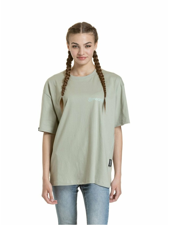 Meatfly Meatfly unisex tričko Minimal Mossy Green