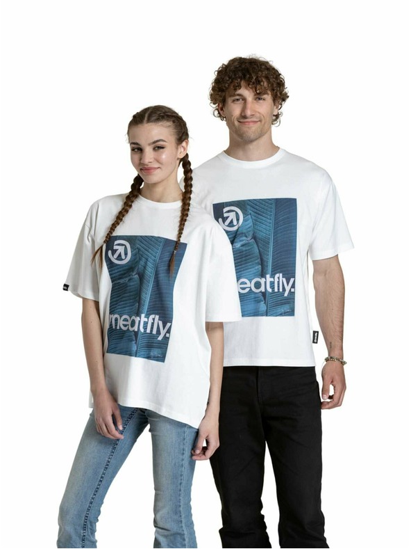 Meatfly Meatfly unisex tričko Junglist Blue Leaf