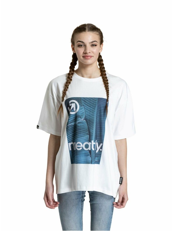 Meatfly Meatfly unisex tričko Junglist Blue Leaf