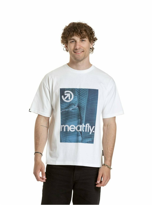 Meatfly Meatfly unisex tričko Junglist Blue Leaf