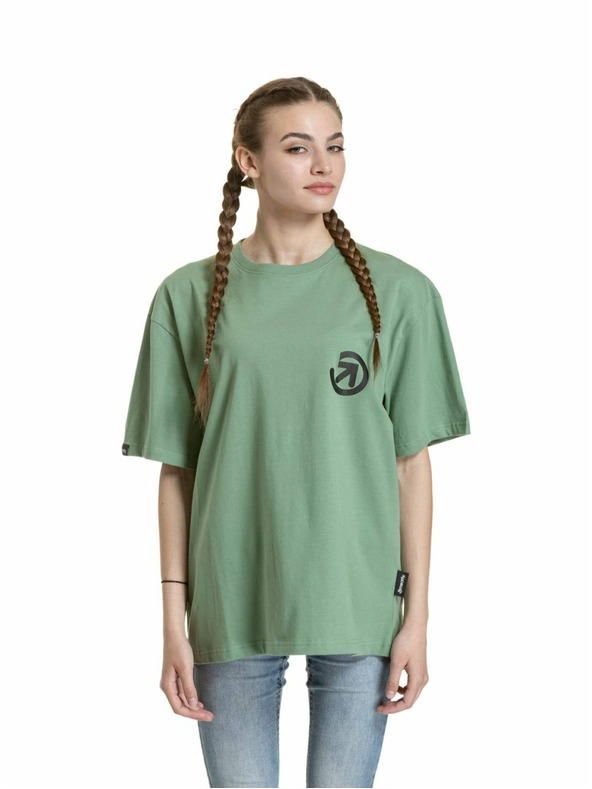 Meatfly Meatfly unisex tričko Cachuma Hedge Green Mountains